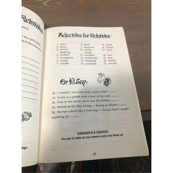 Grandpa Was Quite a Boy Fill in Journal You Have to read these! New - Picture 5 of 8